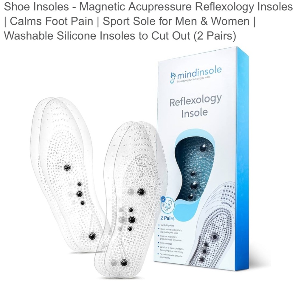 Bundle NIB MindInSole Reflexology Insoles AND Power-Step Orthodic Insoles.